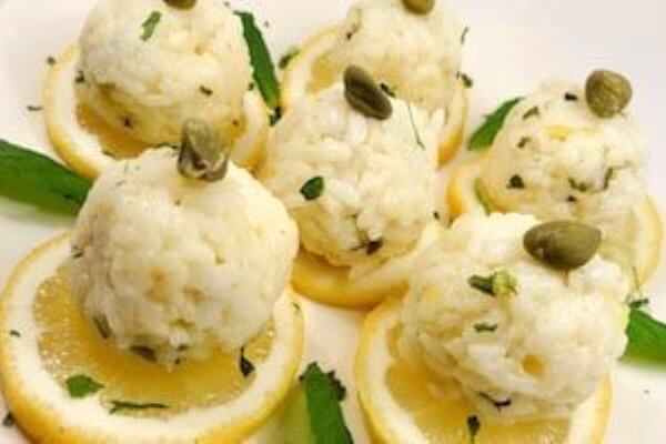 cómo hacer bolitas de arroz al limón