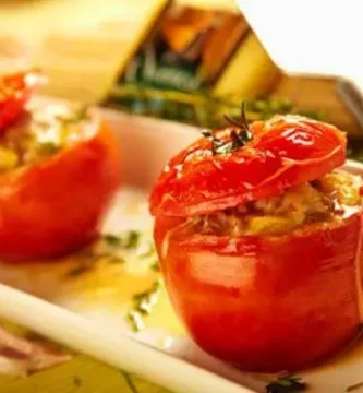 Receta tomates al horno rellenos de carne